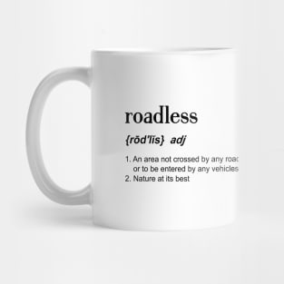 Roadless area definition Mug